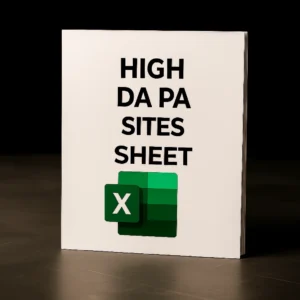 high DA PA sites sheet