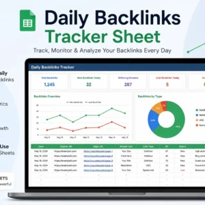 daily backlinks tracker sheet